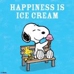 Happiness is ice cream