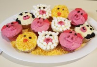 farm animal cupcakes
