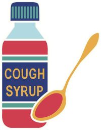 cough syrup & spoon